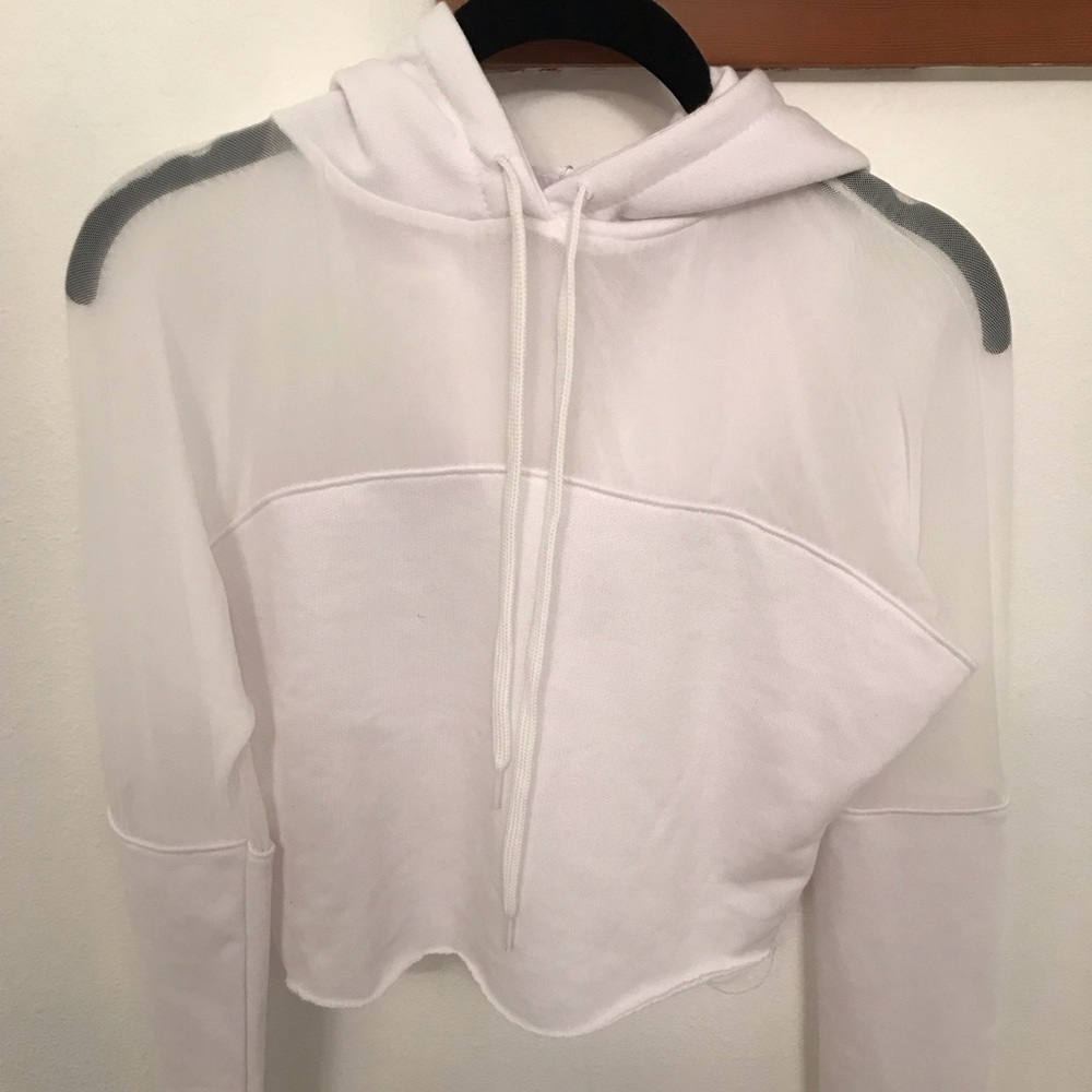 Misguided cropped sweater hoodie